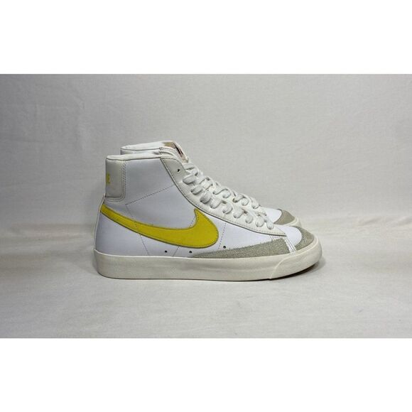 Nike Blazer Mid '77 Vintage BQ6806-101 Opti Yellow White Shoes Men’s Size 8.5 - Picture 1 of 10